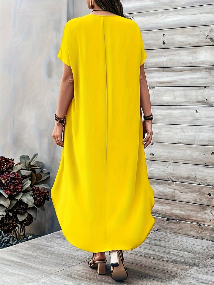 Morgane™| Hailey Robe col en V taille plus