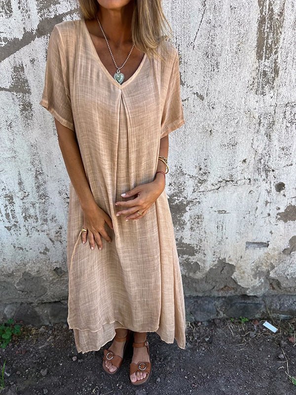 Morgane™| Cathy Robe à col en V