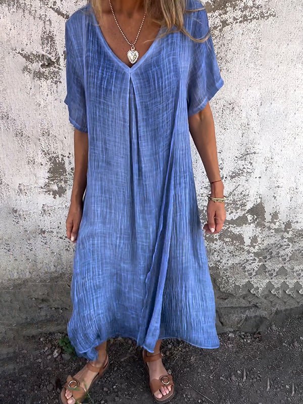 Morgane™| Cathy Robe à col en V