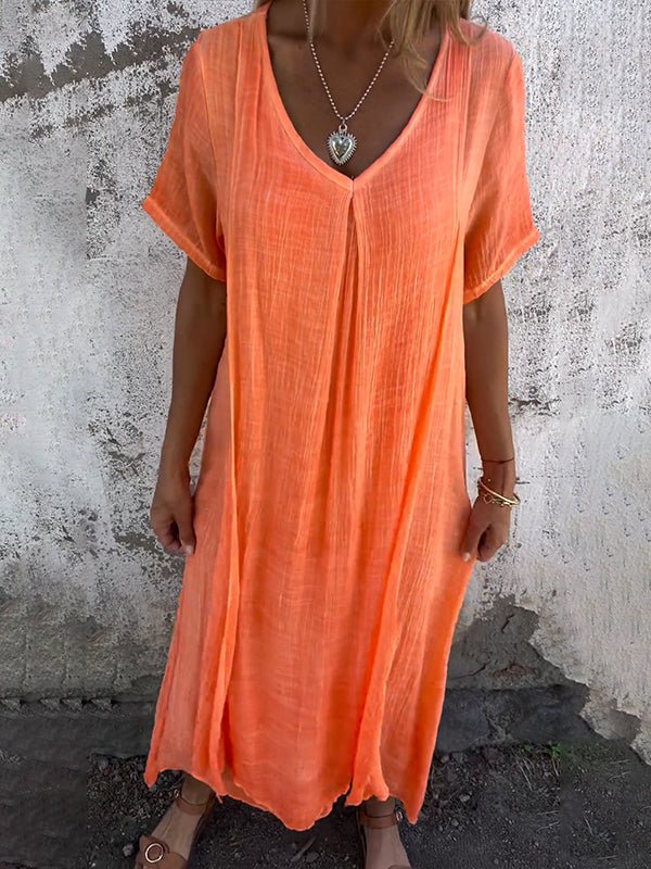 Morgane™| Cathy Robe à col en V