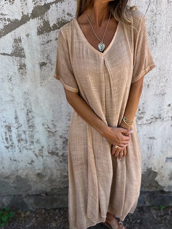 Morgane™| Cathy Robe à col en V