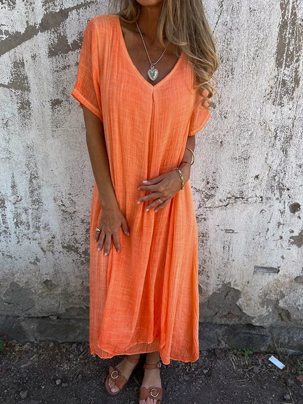 Morgane™| Cathy Robe à col en V