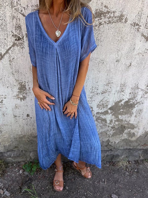 Morgane™| Cathy Robe à col en V