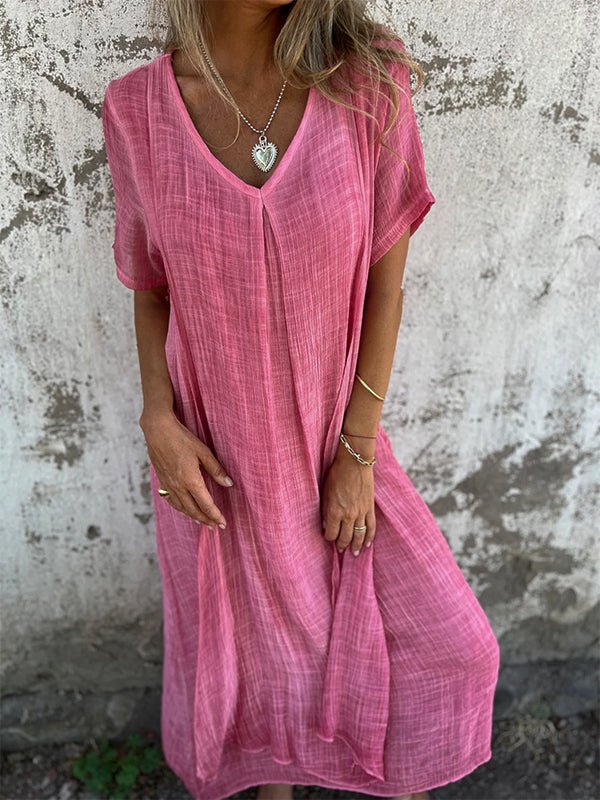 Morgane™| Cathy Robe à col en V